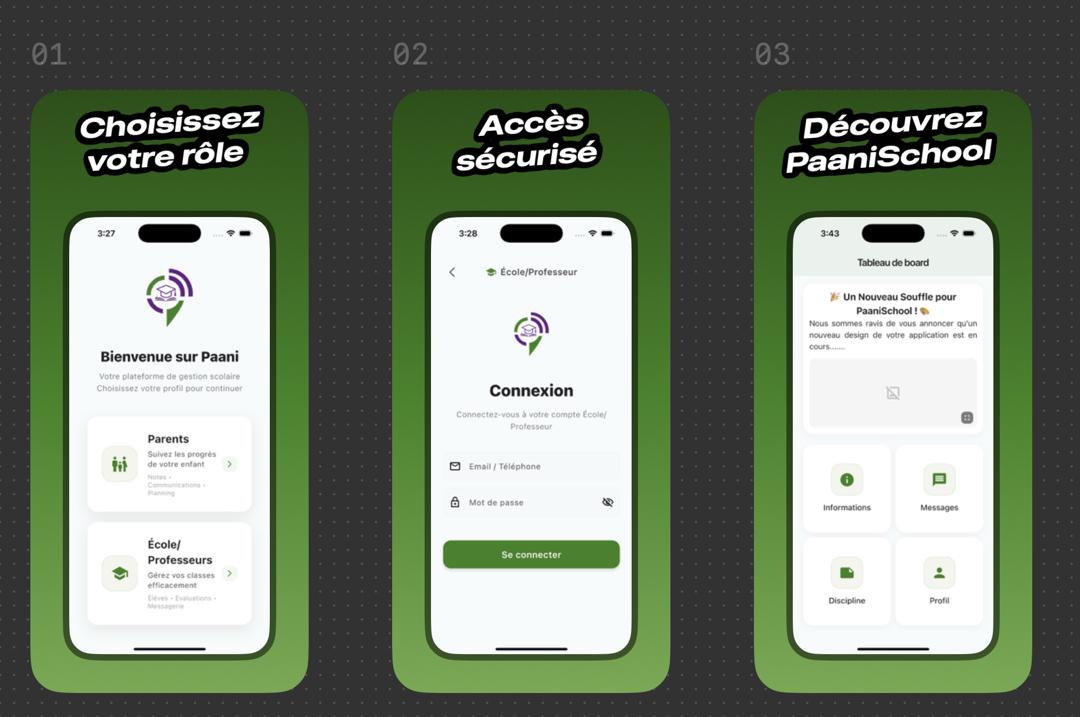 Paani School App Features